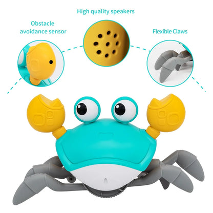 Interactive Dancing Crab Toy – Smart Sensor Escape Toy for Kids