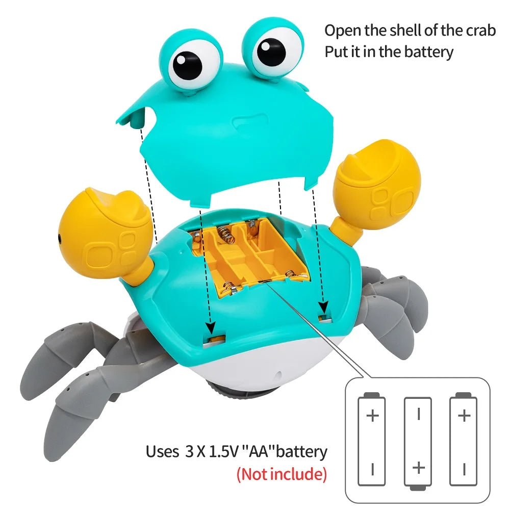 Interactive Dancing Crab Toy – Smart Sensor Escape Toy for Kids